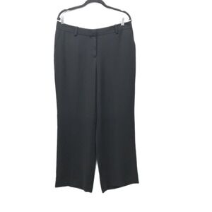 Lafayette 148 New York Slacks Women's Size 12 Black Dress Pants Pockets Career